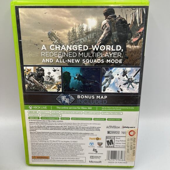 Call of Duty Ghosts Xbox 360 - Complete CIB - Picture 5 of 9